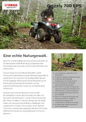 Vehículos todo terreno & Quads Yamaha GRIZZLY 700 EPS
