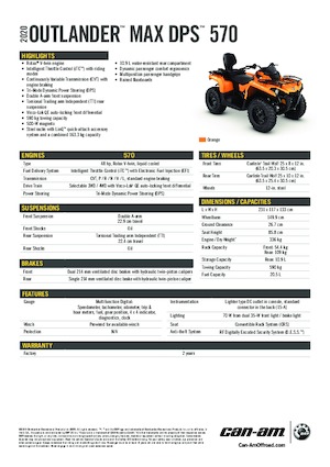 Vehículos todo terreno & Quads can-am OUTLANDER 450 DPS MAX 
