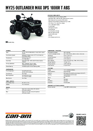 Vehículos todo terreno & Quads can-am OUTLANDER MAX DPS 1000R T ABS