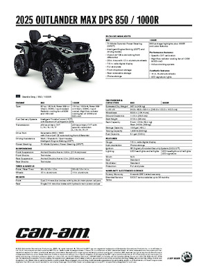 Vehículos todo terreno & Quads can-am OUTLANDER MAX DPS 850