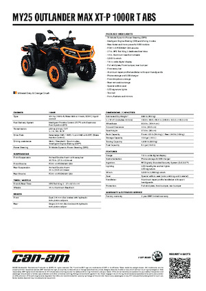 Vehículos todo terreno & Quads can-am OUTLANDER MAX XT-P 1000R T ABS