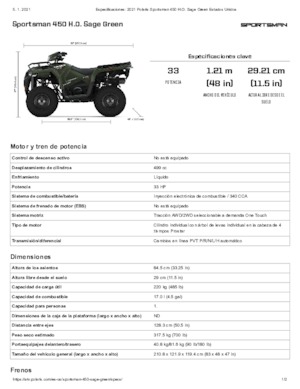 Vehículos todo terreno & Quads Polaris Sportsman 450 H.O.