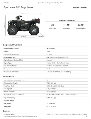 Vehículos todo terreno & Quads Polaris Sportsman 850