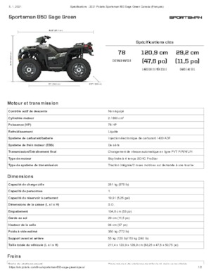 Vehículos todo terreno & Quads Polaris Sportsman 850
