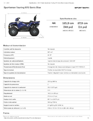 Vehículos todo terreno & Quads Polaris Sportsman touring 570