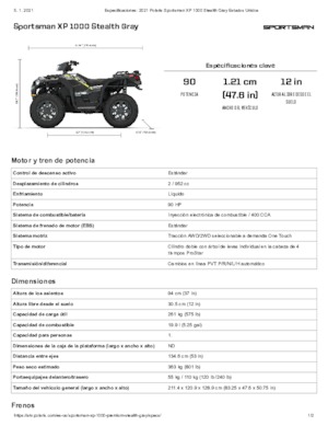 Vehículos todo terreno & Quads Polaris Sportsman XP 1000