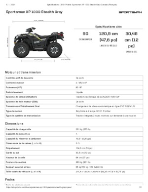 Vehículos todo terreno & Quads Polaris Sportsman XP 1000