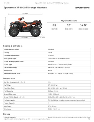 Vehículos todo terreno & Quads Polaris Sportsman XP 1000 S