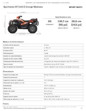 Vehículos todo terreno & Quads Polaris Sportsman XP 1000 S