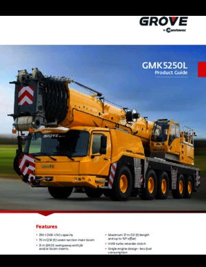 Grúas todo terreno Grove GMK5250L