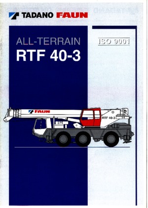 Grúas todo terreno Tadano RTF 40-3 (9,6t) (6x6x6)
