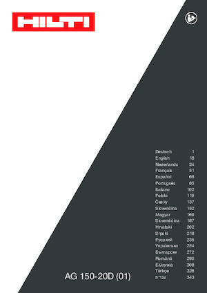 Amoladoras de ángulo Hilti AG 150-20D