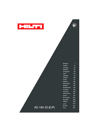 Amoladoras de ángulo Hilti AG 180-P