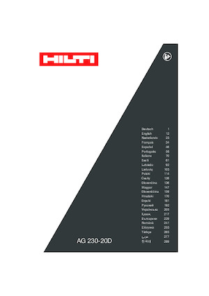 Amoladoras de ángulo Hilti AG 230-20D