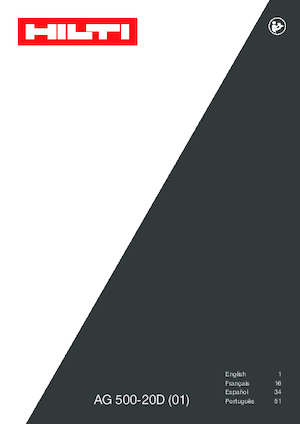 Amoladoras de ángulo Hilti AG 500-20D