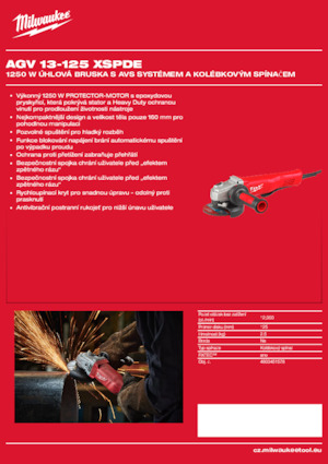 Amoladoras de ángulo Milwaukee AGV 13-125 XSPDE