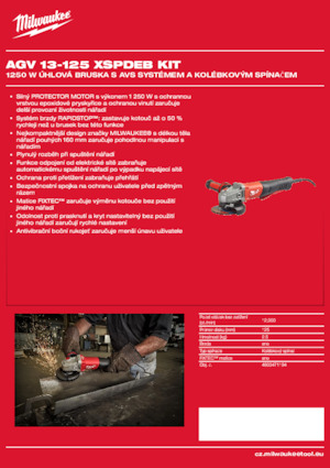 Amoladoras de ángulo Milwaukee AGV 13-125 XSPDEB KIT