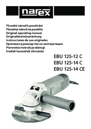 Amoladoras de ángulo Narex EBU 125-14 C