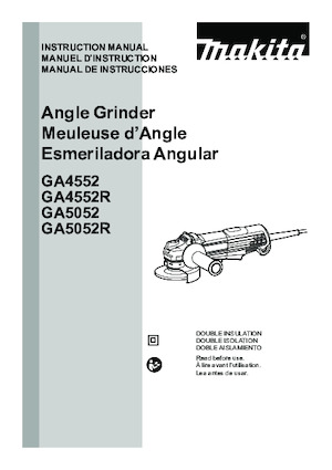 Amoladoras de ángulo Makita GA4552 