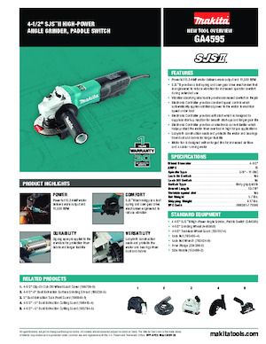 Amoladoras de ángulo Makita GA4595