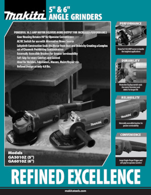 Amoladoras de ángulo Makita GA6010Z