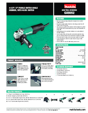 Amoladoras de ángulo Makita GA5052 
