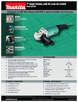 Amoladoras de ángulo Makita GA7060 