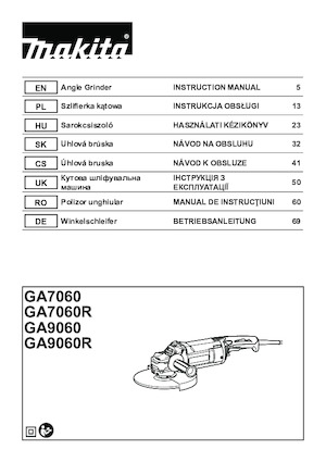 Amoladoras de ángulo Makita GA7060R 