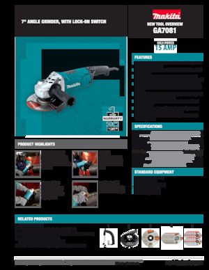 Amoladoras de ángulo Makita GA7081