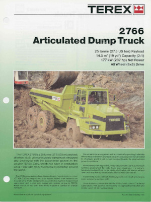 Dumperes articulados Terex 2766