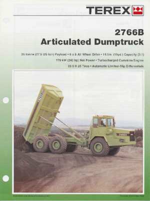 Dumperes articulados Terex 2766B