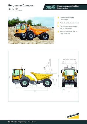 Dumperes articulados Bergmann 3012HK Plus