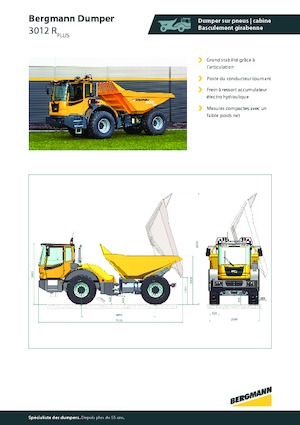 Dumperes articulados Bergmann 3012R Plus