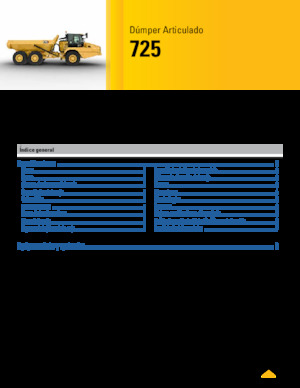 Dumperes articulados Caterpillar 725