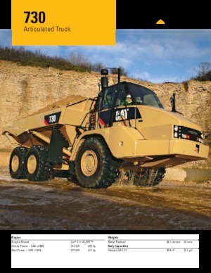 Dumperes articulados Caterpillar 730