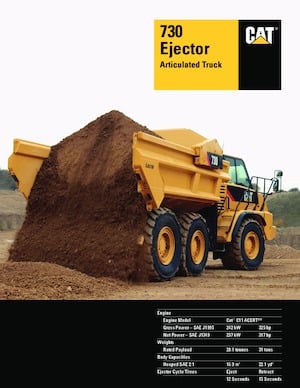 Dumperes articulados Caterpillar 730 EJ