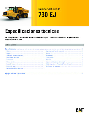 Dumperes articulados Caterpillar 730 EJ