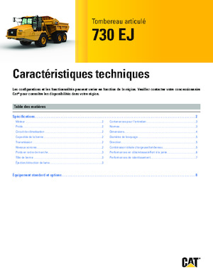 Dumperes articulados Caterpillar 730 EJ