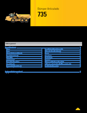 Dumperes articulados Caterpillar 735-04A