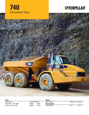 Dumperes articulados Caterpillar 740