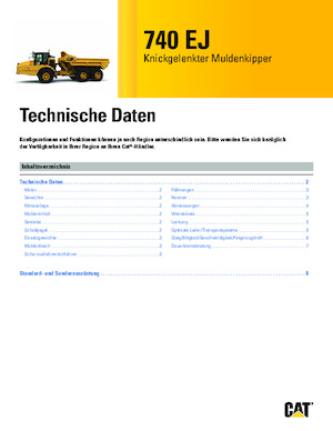 Dumperes articulados Caterpillar 740 EJ
