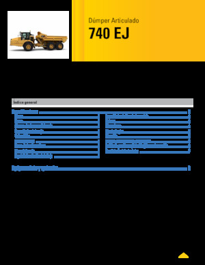 Dumperes articulados Caterpillar 740 EJ