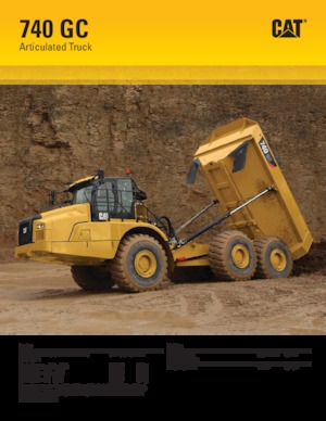Dumperes articulados Caterpillar 740 GC