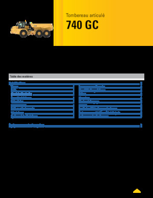 Dumperes articulados Caterpillar 740 GC