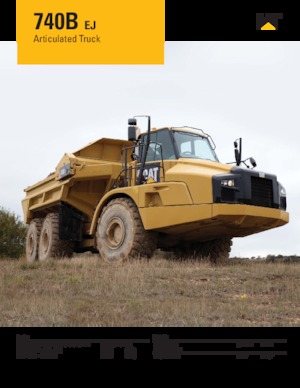 Dumperes articulados Caterpillar 740B-EJ