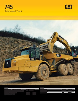 Dumperes articulados Caterpillar 745