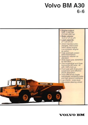 Dumperes articulados Volvo A 30  6x6