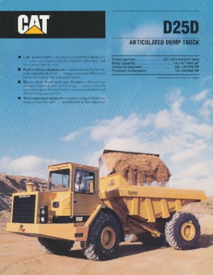 Dumperes articulados Caterpillar D 25 D