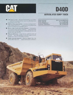 Dumperes articulados Caterpillar D 40 D