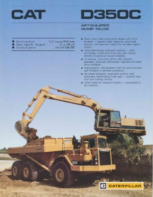 Dumperes articulados Caterpillar D350C